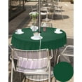 thumbnail image 5 of Sea Green Outdoor Tablecloth with Umbrella Hole and Zipper, Solid Color Table Cover for Round Tables Waterproof Tabletop Collection for Patio, Garden, Picnic, Camping 60R, 5 of 6