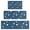 Blue Sun Moon, variant on Blue Sun Moon Cloud Planet Eye Star Pattern Kitchen Rugs Sets Of 3,Kitchen Runner Rugs Non Skid Washable,Decorative Kitchen Floor Mats for Kitchen,Sink,Laundry,17"x30" 17"x47" 17"x59"