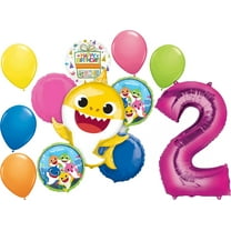 Baby Shark Girl 2nd Birthday Party Supplies Balloon Bouquet Decorations