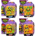 thumbnail image 3 of Figuras básicas de las Tortugas Ninja mutantes adolescentes: paquete de 4 tortugas mutantes de Playmates Toys, 3 of 8
