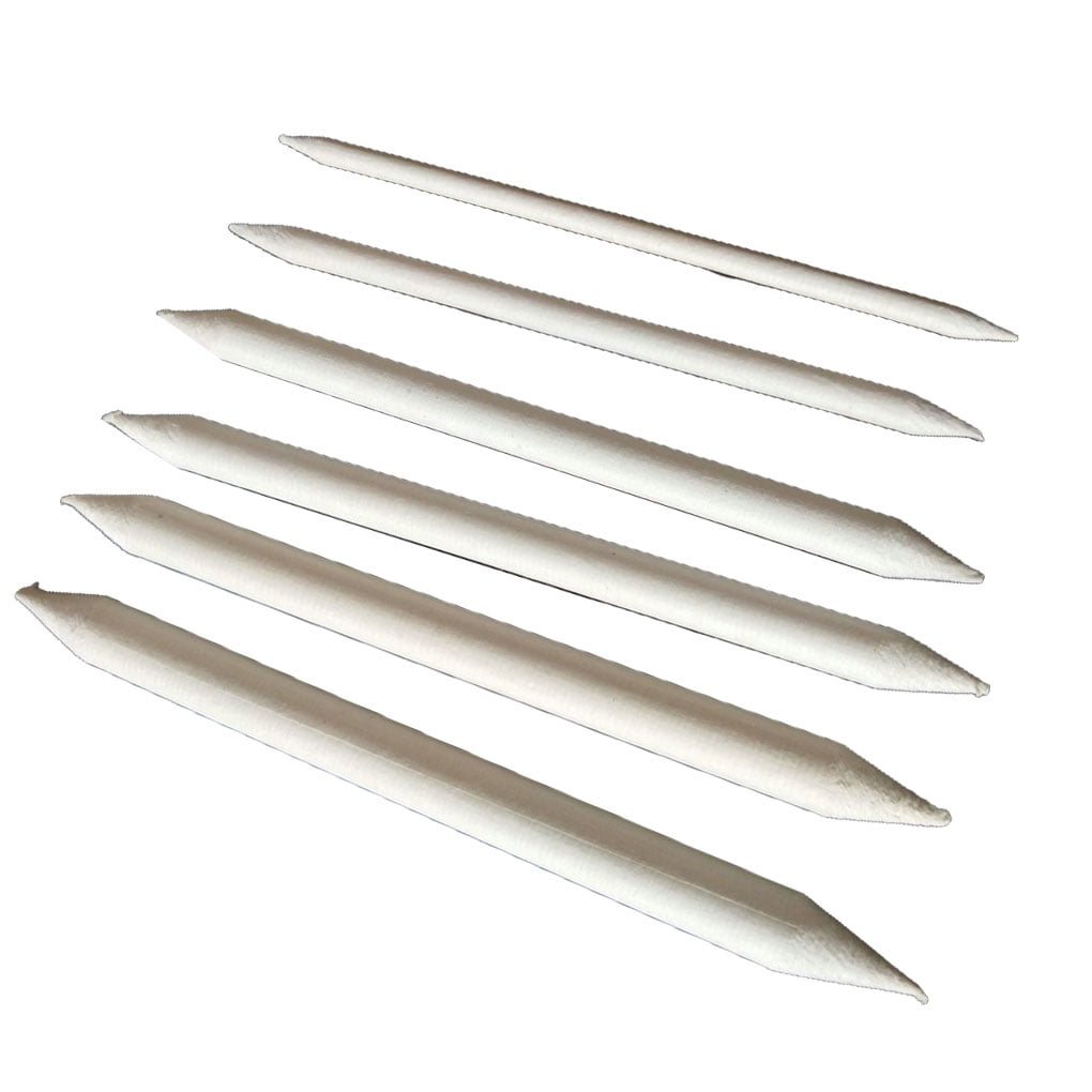 Thinsont 6pcs Art Paper Tortillon Blending Stump for Art Sketch Pastel