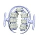 thumbnail image 1 of Rodillo de masaje de 40 ruedas, masajeador de fascia, portátil, práctico rodillo de piernas desmontable para pantorrillas, brazos, deportes en casa y Azul, 1 of 8