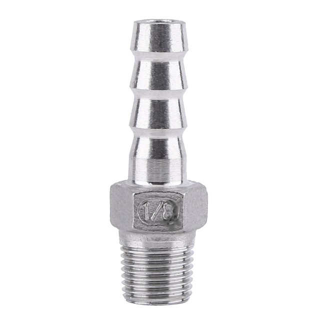 Cergrey Acier Inoxydable SS304 Filetage Mâle Raccord de Tuyau de Barbillon Connecteur de Queue BSP 1/8 3/4, Adaptateur de Barbillon, Raccord Adaptateur de Tuyau