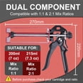 thumbnail image 2 of Pistola epoxídica LUORIN de doble componente, 200 ml, manual, proporción 1:1 y 2:1, 2 of 6