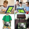 thumbnail image 2 of Kebiory Case for Onn 12.1 Inch Pro Tablet 2024 Model/Onn 12.1" Tablet Pro 100146663 Case,Shockproof Kids Case with Shoulder Strap for Walmart Onn 12.1" Tablet Pro (2024 Model:100146663)(Navy/Green), 2 of 7