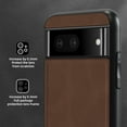 thumbnail image 6 of Nalacover Case for Google Pixel 7,Slim Luxury Premium PU Leather Non-Slip Grip Shockproof Bumper Anti-Scratch [ with Tempered Glass Screen Protector ] Cases for Google Pixel 7, Brown, 6 of 8