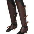 thumbnail image 4 of Medieval Greaves Boots Shoes Cover Protective PU for Photo Props Coffee, 4 of 7