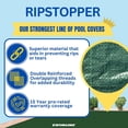 thumbnail image 4 of Swimline Hydrotools Ripstopper Winter Pool Cover for 25x45 Ft Above Ground Rectangle Pools, 4 of 7