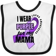 thumbnail image 3 of Inktastic I Wear Purple for My Mama Lupus Awareness Boys or Girls Baby Bib, 3 of 4