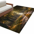 thumbnail image 2 of 3'x5' Area Rugs, Brown Trees Indoor Outdoor Area Rug for Living Room Bedroom, Forest Art Decor Spring Summer Nature Leaf Washable Bathroom Rugs Kitchen Floor Carpet Mats Home Decor Aesthetic, 2 of 8