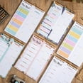 thumbnail image 5 of Meal Planner Notebook 8.5x11”, 50 Sheets, Double Helix Meal & Grocery List, Wall-Mountable Menu Planner for Daily & Weekly Plan, 5 of 6
