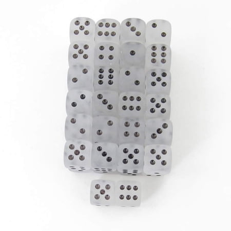 Clear Frosted Dice with Black Pips 12mm (1/2in) D6 Pack of 50 Wondertrail price history on PriceWatchPro
