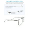 thumbnail image 4 of MODFANS Blue Light Blocking Reading Glasses Men Large Oversized Square Readers Wide fit Cheaters for Men W/Big Head/Large Face, 4 of 7