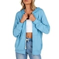 thumbnail image 6 of Zeagoo Womens Zip Up Hoodies Long Sleeve Lightweight Fall Oversized Casual Sweatshirts Jacket with Pocket, 6 of 6