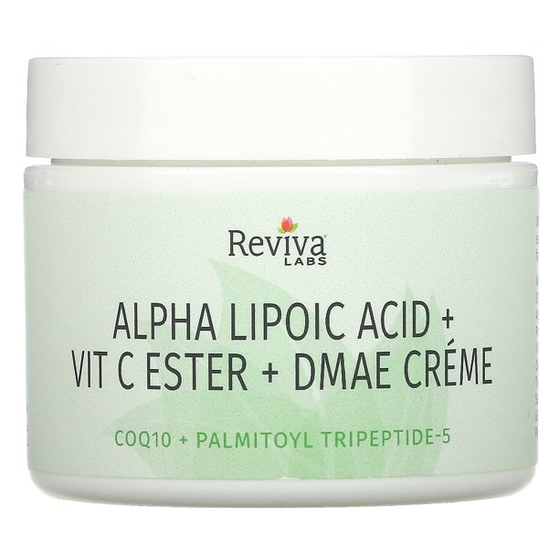 Alpha Lipoic Acid, Vitamin C Ester & DMAE Cream, 2 oz (55 g), Reviva