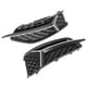thumbnail image 1 of Malla de nido de abeja negra brillante para parrillas de luz antiniebla estilo RS6 para A6 C8 2019-2020Negro mate + Cromo mate, 1 of 12