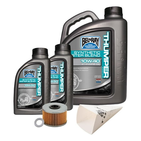 Tusk 4-Stroke Oil Change Kit Engine and DCT Oil Change for Bel-Ray Thumper Synthetic Blend 10W-40 For Honda Talon 1000X-4 Fox Live Valve 2020-2022