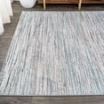 thumbnail image 5 of JONATHAN Y  Slant Modern Strie' Area Rug 5 X 8 - Gray/Turquoise, 5 of 5