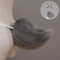 thumbnail image 6 of Slccxzc 2 Piece Plush Bunny Rabbit Ears Headband and Tail Set for Halloween Party, 6 of 7