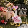 thumbnail image 6 of Qwtwty Valentine's Day Goose Decor Outfit Rustics Goose Costume Clothes for Outdoor Patio Yard Decor, Porch Goose Decoration for 23" Cement Plastic Goose Statue, 6 of 9