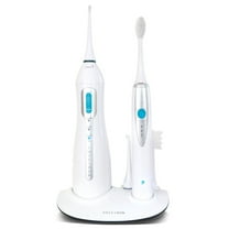 ToiletTree Products Poseidon Oral Irrigator and Electric Toothbrush Combo, Rechargeable Water Flosser Set