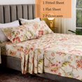 thumbnail image 4 of Queen's House Draps Boho à Imprimé Lotus Ensembles de Draps Format Grand-g, 4 of 5