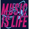 thumbnail image 2 of Boy's Soul Music Is Life  Graphic Tee Navy Blue X Large, 2 of 4