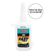 Akfix Thick Super Glue. Adhesive CA Glue Clear - 3.50 oz.Net wt.