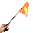 Golf Cart Flag Pole Reflective Golf Cart Safety Flag Telescopic Pole