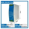 thumbnail image 2 of 2.5A 12V 5.2A 24V NDR150W Industrial DIN Rail Mounted AC TO DC Single Output Switching Power Supply ,Intelligent Cooling, 2 of 7