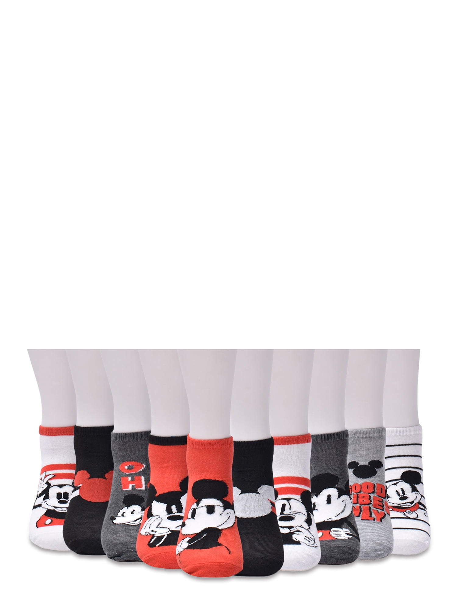 Disney Mickey Mouse Women's 5 Pack No Show Socks, Mickey Big Face, 9-11 :  : Clothing, Shoes & Accessories