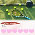thumbnail image 4 of Tennis Racket Dampener [6PCS] - Funny Heart Shape Silicone Tennis Shock Absorber Racket Vibration Dampener [Purple], 4 of 7