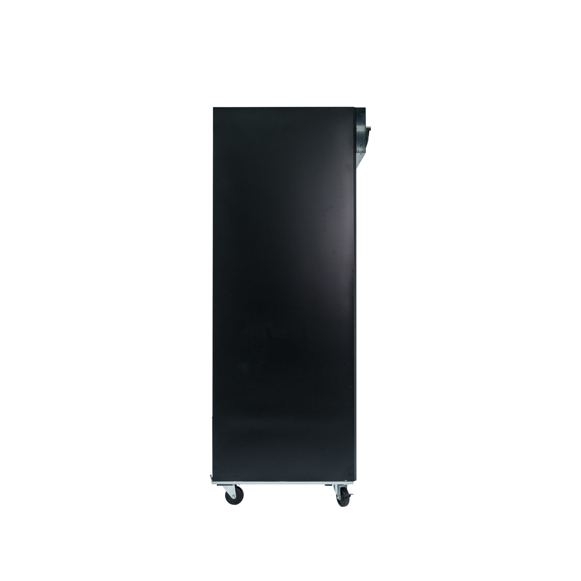 Norpole Commercial 45 cu. ft. 2-Sliding Glass Door Refrigerator in Black in Black