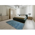thumbnail image 4 of Ahgly Company Indoor Square Contemporary Blue Abstract Area Rugs, 7' Square, 4 of 6