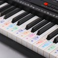 thumbnail image 3 of Colorful Detachable Music Decal Notes Piano Keyboard Stickers 61 Or 88-Key Electronic Piano Piano Spectrum Sticker Symbol, 3 of 8