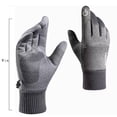 thumbnail image 3 of Hvmvliv Winter Gloves Outdoor Warm Gloves All-Finger Touchs Screen Winter Gloves for Unisex Windproof Skiing Gloves for Outdoor Warm Gloves Gray, 3 of 9