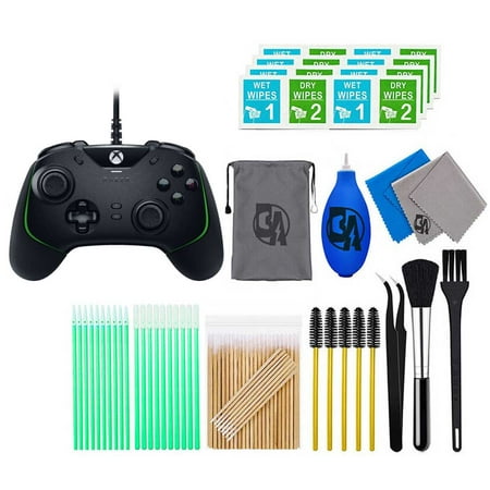 Razer - Wolverine V2 Wired Gaming Controller for Xbox Series X|S  Xbox One  PC with Remappable Front-Facing Buttons - Black With Cleaning Manual Kit Bolt Axtion Bundle Like New