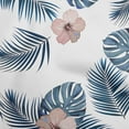 thumbnail image 1 of oneOone Viscose Jersey Medium Blue Fabric Tropical Hibiscus Floral Sewing Craft Projects Fabric Prints By Yard 60 Inch Wide, 1 of 7