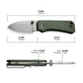thumbnail image 3 of CIVIVI Baby Banter Small Pocket Folding Knife 2.34" Nitro-V Blade With Green Micarta Handle C19068SB-1, 3 of 9