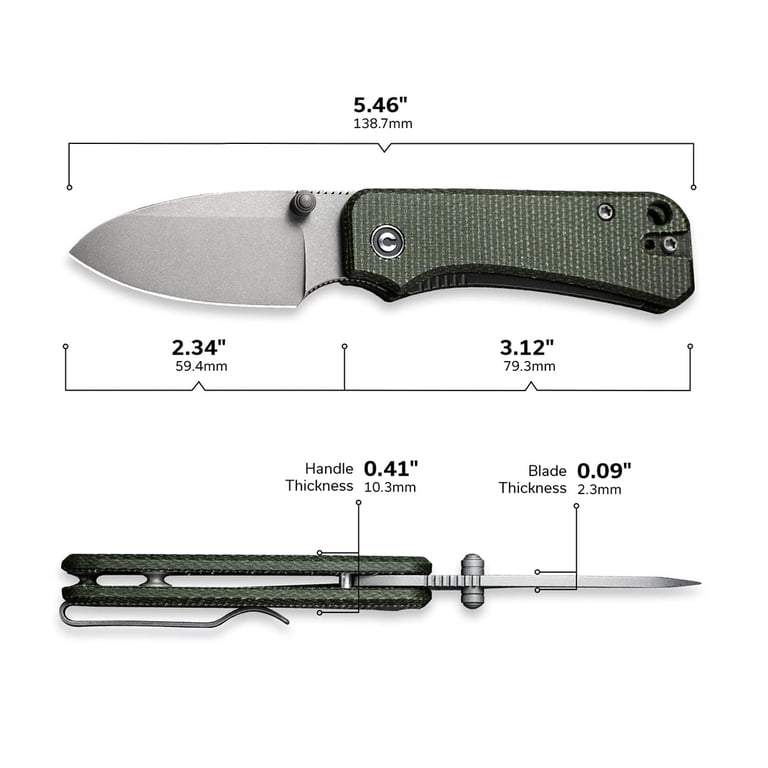 CIVIVI Baby Banter Small Pocket Folding Knife 2.34