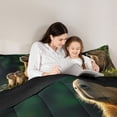 thumbnail image 4 of Erosebridal Capybara 7pcs Bedding Comforter Set,Wild Rodent Animal Queen Bedding Sets For Kids Girls ,Reversible Black, 4 of 7