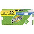 thumbnail image 1 of Bounty Serviettes en Papier Select-A-Size, Blanc, 8 Rouleaux Doubles Plus 20 Rouleaux Réguliers (l'Emballage Peut Varier), 1 of 1