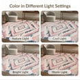 thumbnail image 7 of ODIKA 2'x3' Washable Accent Rug Pet Friendly, Bedside Mat Pink Blue Boho Southwestern Blush Aztec Diamond Zigzag with Triangles for Bedroom, RV, 7 of 7