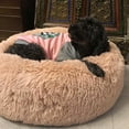 thumbnail image 2 of Soft Plush Round Pet Bed Cat Soft Bed Cat Bed for Cats Small Dogs, 2 of 7