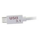 C2G USB-C USB C HDMI Adaptateur vers - USB C 3.1 - Adaptateur Vidéo Externe - 3.1 - HDMI - Blanc – image 5 sur 5