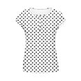 thumbnail image 5 of ZUKMRJPC Womens Summer Tops Short Sleeve Crewneck Polka Dot Button Down Pullover Tees Casual Loose Fit Basic Tunic Shirts, 5 of 7