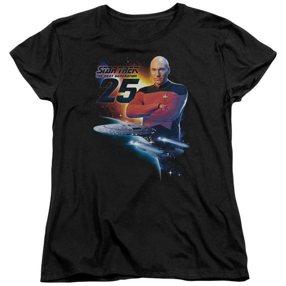 Star Trek Tng 25 Women's T-Shirt Black