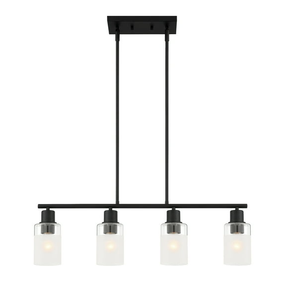Designers Fountain Cedar Lane 4 Light Matte Black Island Pendant, D236M-IS-MB