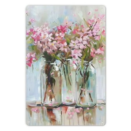 

Pratyus Kitchen Decor Summer Flowers Theme Funny Wall Art Home Cafes Office Store 8x12Inches