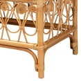 thumbnail image 5 of bali & pari Ibiza Modern bohemian Natural Brown Rattan Bench, 5 of 8